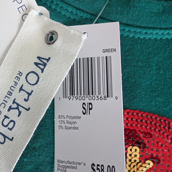 Workshop By Republic Green Sweater with Nutcracker Design Small - Picture 7 of 8